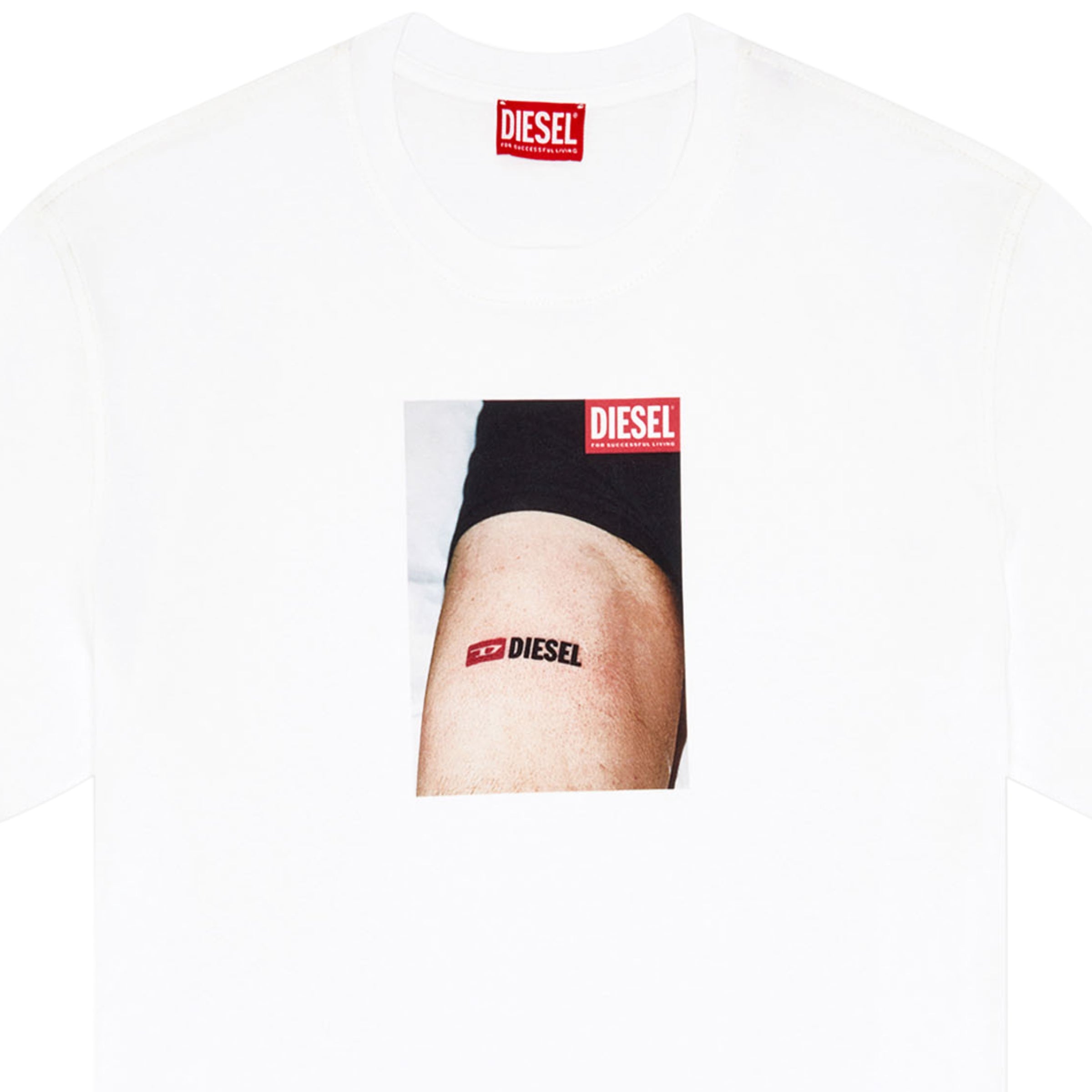Diesel T-Shirt T-Adjust Logo White